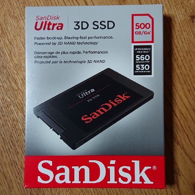 Sandisk  SSD  500GB  新品未開封