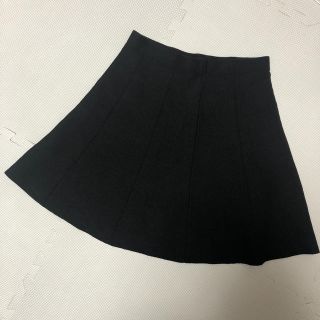 ザラ(ZARA)のZARA basic ニットスカート黒(ミニスカート)