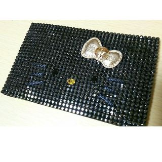 スワロフスキー(SWAROVSKI)のSWAROVSKI キティ カードケース(名刺入れ/定期入れ)