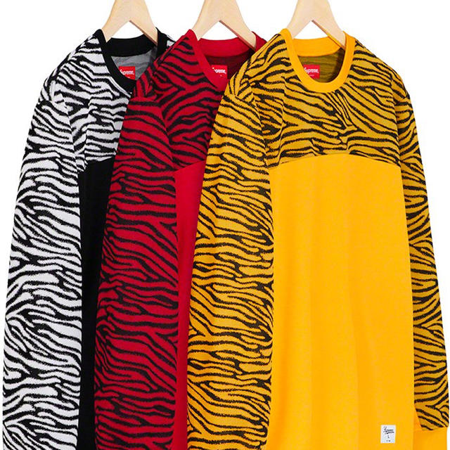 Supreme Zebra L/S Top 黒白 新品 week10 正規品