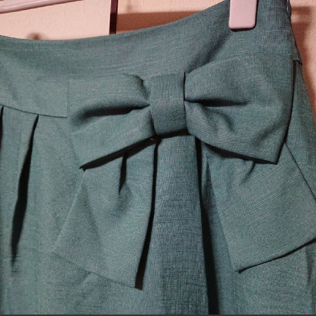 Couture Brooch(クチュールブローチ)のクチュールブローチ スカート風ショートパンツ キュロット リボン付 レディースのパンツ(キュロット)の商品写真