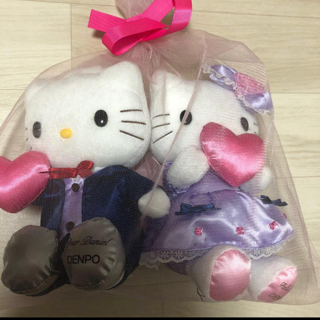 ハローキティ(ハローキティ)の結婚式 ハローキティ エンタメ/ホビーのおもちゃ/ぬいぐるみ(ぬいぐるみ)の商品写真