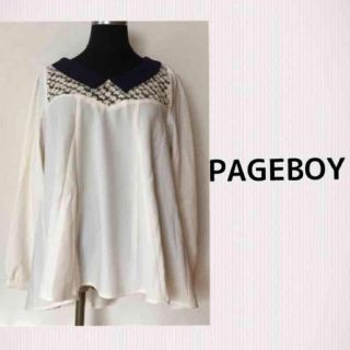 ページボーイ(PAGEBOY)の美品！PAGE BOY★襟付きブラウス(シャツ/ブラウス(長袖/七分))