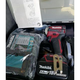 マキタ(Makita)のマキタ　最新型　DGXAR　18v6.0Ah 激安　インパクト新品　人気のレッド(工具/メンテナンス)