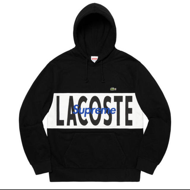 Supreme Lacoste Logo Panel Hooded (L)