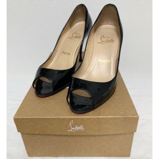 クリスチャンルブタン(Christian Louboutin)のお値下げ！Christian Louboutin ブラック　オープントゥパンプス(ハイヒール/パンプス)