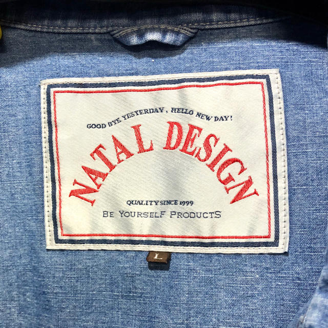 NATAL DESIGN(ネイタルデザイン)のs.s.s様専用　【ネイタルデザイン】SHOP COAT CHAMBRAY  メンズのジャケット/アウター(Gジャン/デニムジャケット)の商品写真