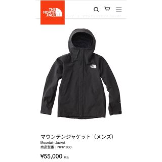 ザノースフェイス(THE NORTH FACE)のTHE NORTH FACE MOUNTAIN JACKET K/ブラック (マウンテンパーカー)