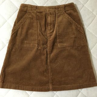 ダブルクローゼット(w closet)のコーデュロイ台形スカート(ひざ丈スカート)