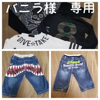 バニラ様専用　140　長袖　Tシャツ　3枚セット&デニム短パン2枚セット(Tシャツ/カットソー)