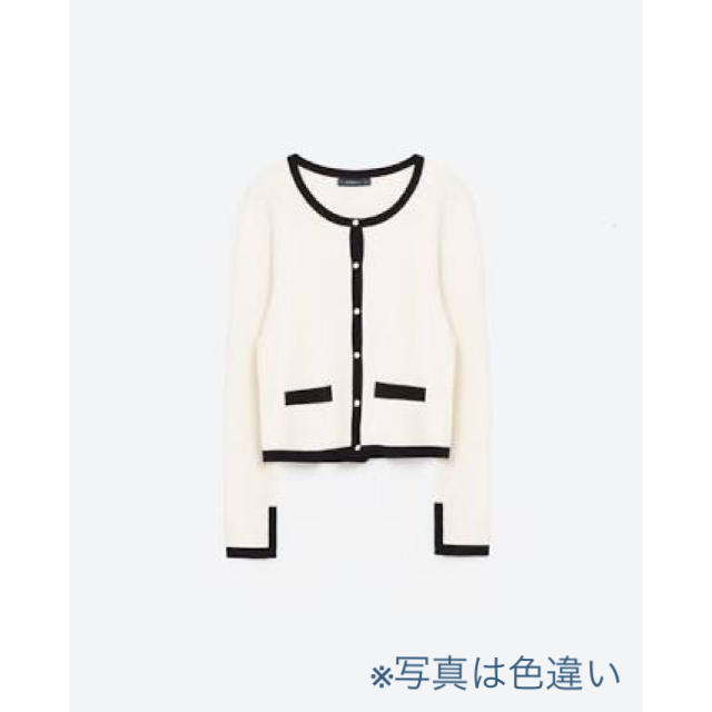 ZARA(ザラ)のsale!新品タグ付☆ZARAザラ☆GUC○I風パイピングカーディガン レディースのトップス(ニット/セーター)の商品写真