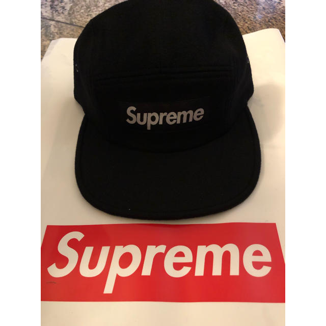 Supreme(シュプリーム)のSUPREME Wool Camp Cap Black ウール キャンプキャップ メンズの帽子(キャップ)の商品写真