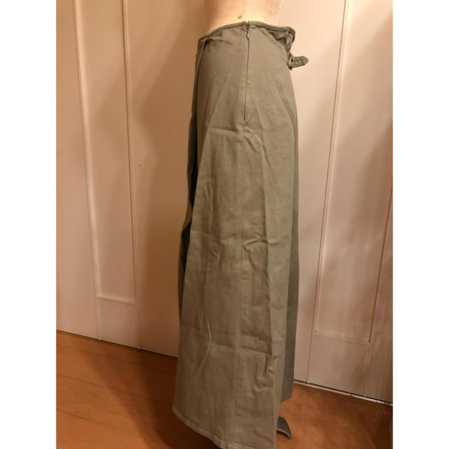 GALLARDA GALANTE(ガリャルダガランテ)のWhim Gazetteロングフレアスカート　カーキ38 レディースのスカート(ロングスカート)の商品写真