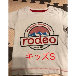 ロデオクラウンズワイドボウル(RODEO CROWNS WIDE BOWL)のロデオ★キッズ ロゴ入りTシャツ S(Tシャツ/カットソー)