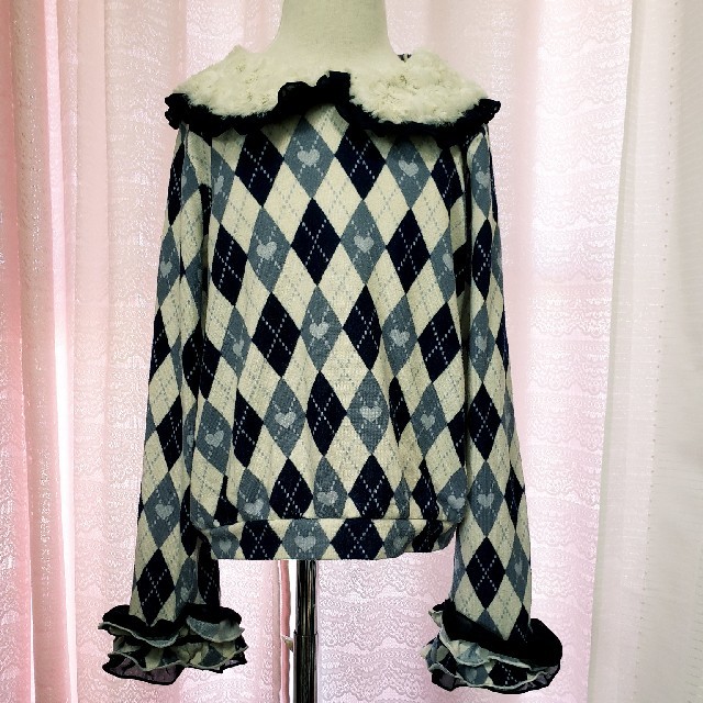 axes femme(アクシーズファム)の美品☆axes☆ニット調140☆ キッズ/ベビー/マタニティのキッズ服女の子用(90cm~)(Tシャツ/カットソー)の商品写真