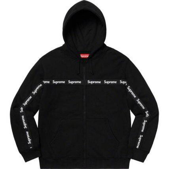 シュプリーム  Supreme 2019aw text stripe パーカー