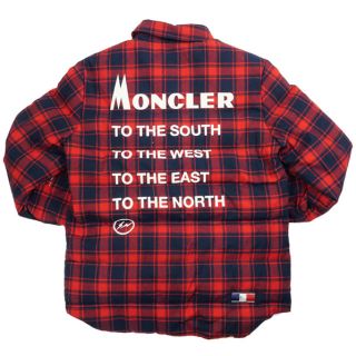 モンクレール(MONCLER)のムーミン様専用 モンクレール x FRAGMENT 新品 チェックダウンシャツ(ダウンジャケット)