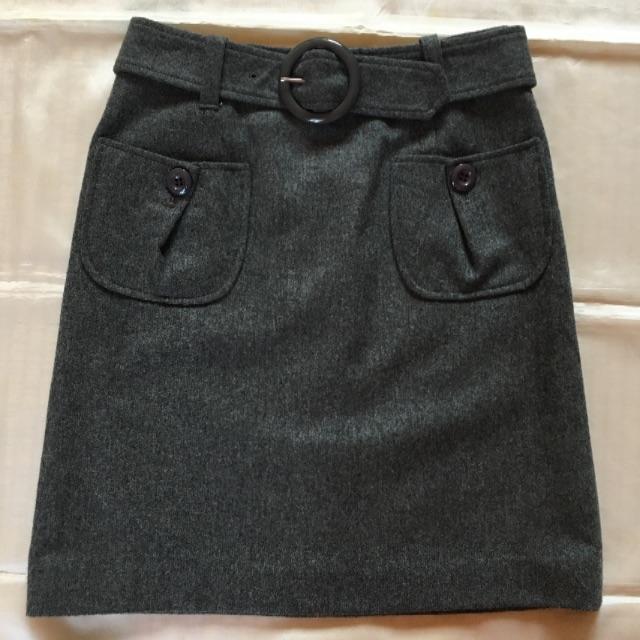 QUEENS COURT(クイーンズコート)のクイーンズコート　スカート (グレー) レディースのスカート(ひざ丈スカート)の商品写真