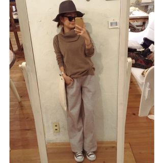 ユニクロ(UNIQLO)のUNIQLO カシミヤタートルニット♡やわらか(ニット/セーター)