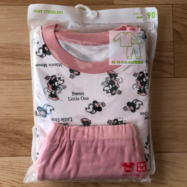 UNIQLO ユニクロ♥ディズニー ミニー 長袖 パジャマ 90の通販 by YAR♡(o3o)'s shop｜ユニクロならラクマ