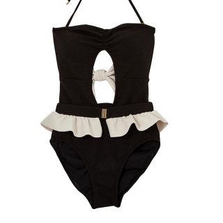 herlipto two-tone belted one piece 水着 | www.csi.matera.it