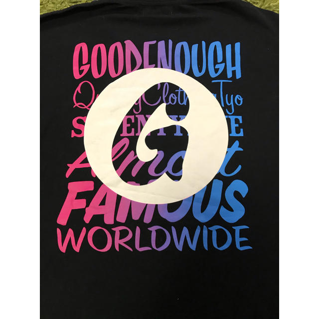 GOODENOUGH(グッドイナフ)の新品　goodenough  world famous tee Ｌ 黒 メンズのトップス(Tシャツ/カットソー(半袖/袖なし))の商品写真
