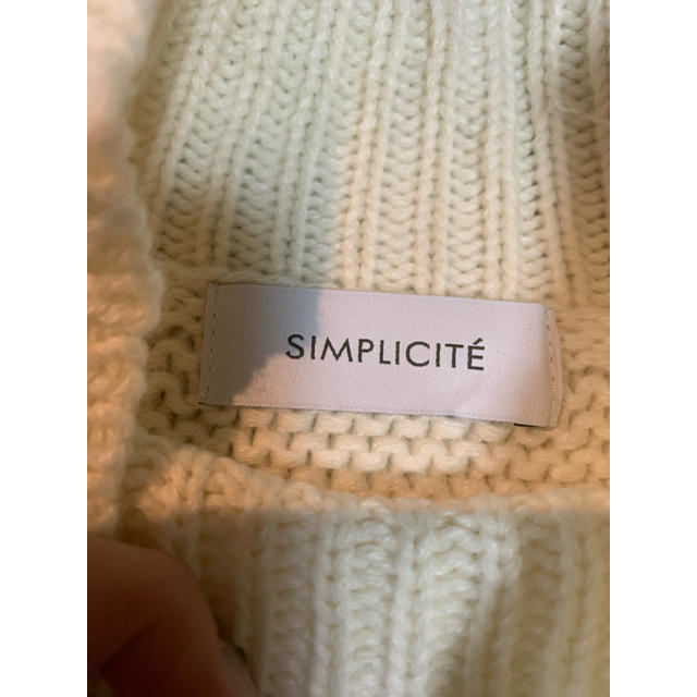 Simplicite(シンプリシテェ)のSIMPLICITE ニット レディースのトップス(ニット/セーター)の商品写真