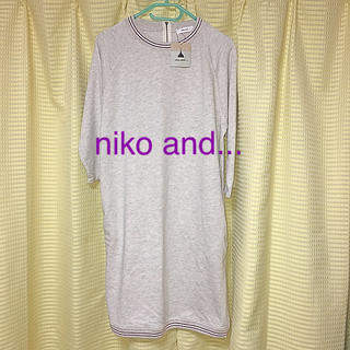 ニコアンド(niko and...)のniko and...トレーナーワンピース(ひざ丈ワンピース)