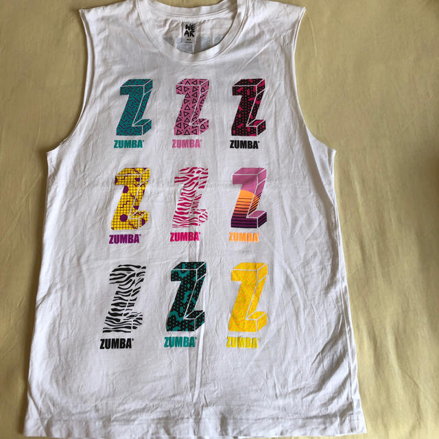 Zumba(ズンバ)のZUMBA ノースリーブTシャツ　XS /S 中古品です。 スポーツ/アウトドアのスポーツ/アウトドア その他(ダンス/バレエ)の商品写真