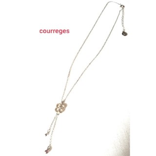クレージュ(Courreges)のcourreges クレージュ⭐可愛いクローバーモチーフネックレス シルバー(ネックレス)