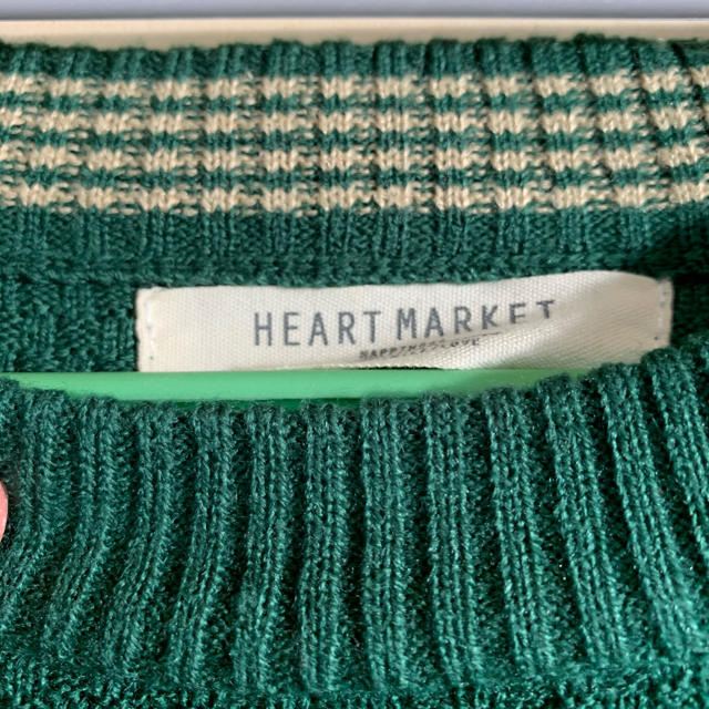 Heart Market(ハートマーケット)のなおみ様専用♪ハートマーケット　薄手ニットセーター　グリーン レディースのトップス(ニット/セーター)の商品写真