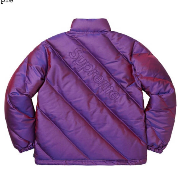 新品 supreme Puffy Jacket  Purple パープル  S