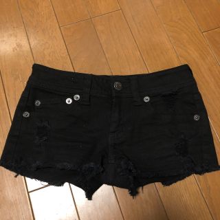 ショートパンツ デニム ブラック (ショートパンツ)