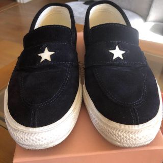 コンバース(CONVERSE)のコンバース  ワンスターローファー　ネイビー　26cm(スニーカー)