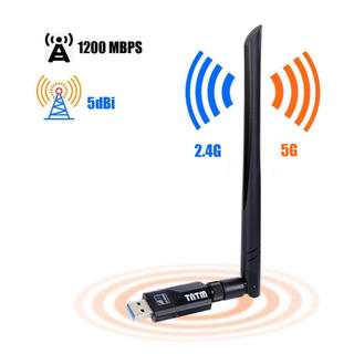 最新版WiFi 無線LAN 子機 USB3.0 1200Mbps(PC周辺機器)