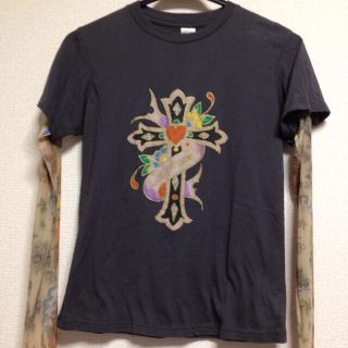 エドハーディー(Ed Hardy)のエドハーディーTATTO袖付Ｔシャツ(Tシャツ(長袖/七分))