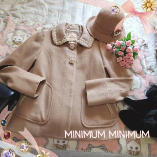 ミニマム(MINIMUM)の♡MINIMUM MINIMUM♡パールボタン⭐ビジュ☆コート♡(ピーコート)