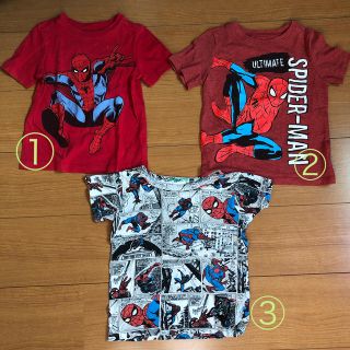 オールドネイビー(Old Navy)のスパイダーマンTシャツ　キッズ　男の子100cm 3T/3A OLDNAVY(Tシャツ/カットソー)