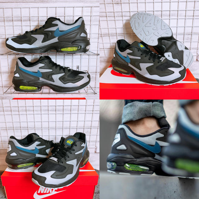 NIKE(ナイキ)の【新品・海外限定】NIKE AIRMAX2 LIGHT サンダーストーム 28㎝ メンズの靴/シューズ(スニーカー)の商品写真