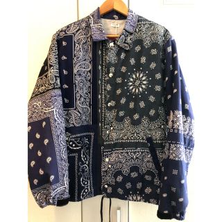 アンユーズド(UNUSED)のM OLD PARK BANDANA COACH JACKET NAVY(ブルゾン)