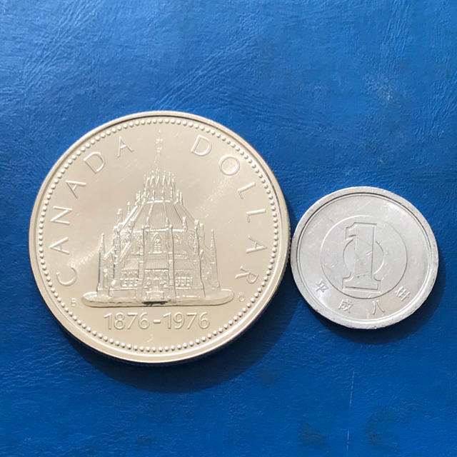 外国コイン カナダ1ドル銀貨 1976の通販 by 浜名湖の主's shop｜ラクマ