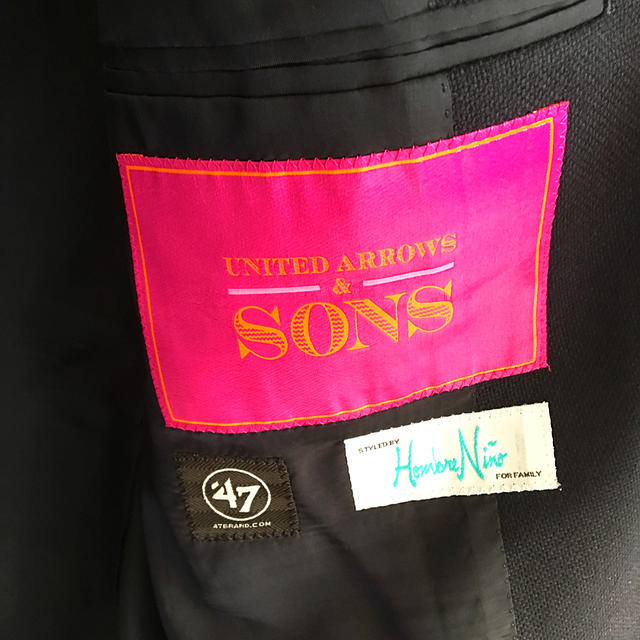 UNITED ARROWS & SONS Hombre Nino×47紺ブレザー