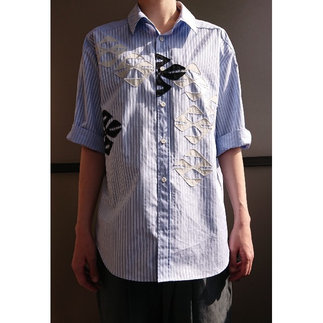 日本製・綿100% Kiko Kostadinov 19SS ストライプ シャツ | www