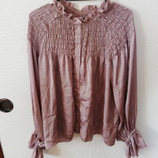 ダブルクローゼット(w closet)の[値下げ]W closet ブラウス　リバーシブル(シャツ/ブラウス(長袖/七分))