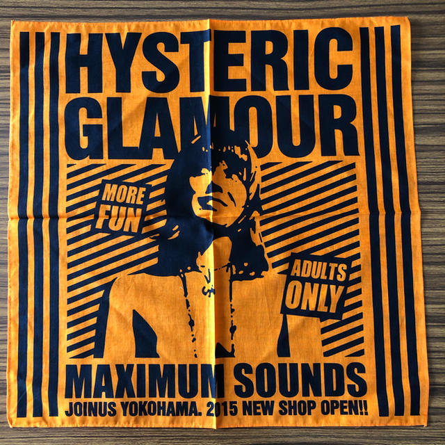 HYSTERIC GLAMOUR(ヒステリックグラマー)の【プロフ必読願います❗️❗️】様専用　バンダナ　オレンジ レディースのファッション小物(バンダナ/スカーフ)の商品写真