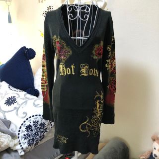 エドハーディー(Ed Hardy)のエドハーディ ニットワンピース(ひざ丈ワンピース)