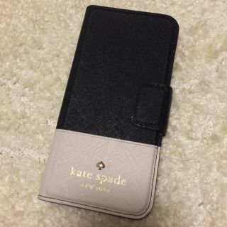 ケイトスペードニューヨーク(kate spade new york)のケイトスペード♡新品手帳型カバー(モバイルケース/カバー)