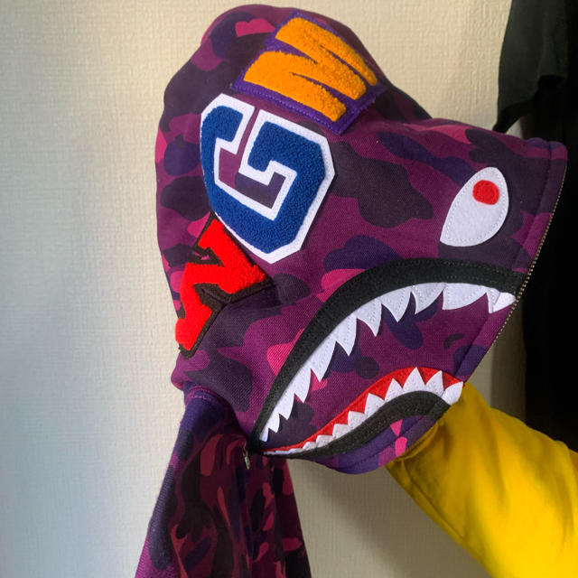 BAPE ape シャークパーカー 紫