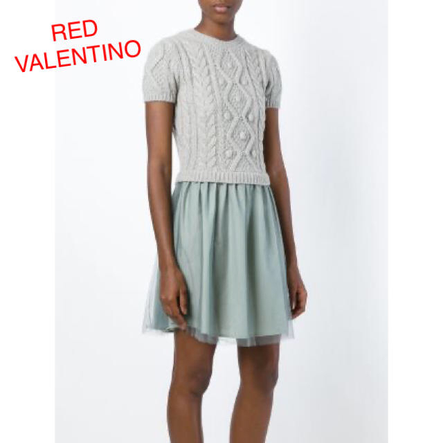 RED RED VALENTINO ケーブル ニット ワンピースの通販 by nina77's shop｜レッドヴァレンティノならラクマ VALENTINO - レッド ヴァレンティノ 豊富な低価