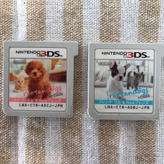 ニンテンドー3DS(ニンテンドー3DS)の2本セット☆3DS「nintendogs ＋ cats＆Newフレンズ」 (携帯用ゲームソフト)